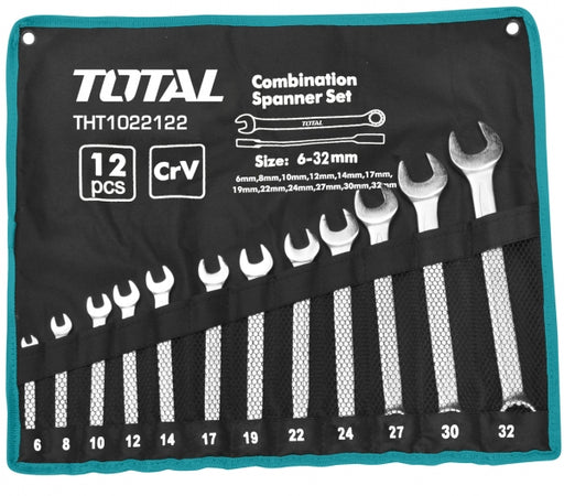 Total 12 Piece Combi Spanner Set | THT1022122 - FluidAirFittings