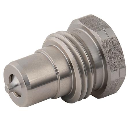 Holmbury Hydraulic Coupling PTS Stainless Heavy Duty High Pressure Screw Type - Male Probe | 1/2" NPT Thread | PTS08-M-08N-V
