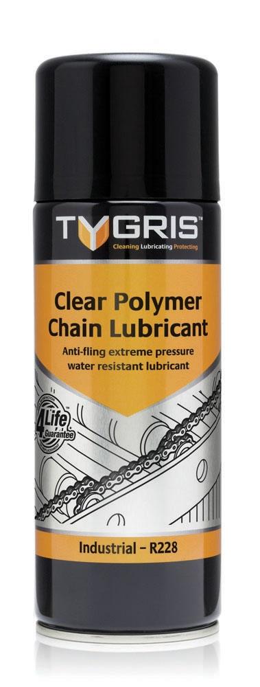 Tygris Clear Polymer Chain Lubricant | 400ml Size | R228 - FluidAirFittings