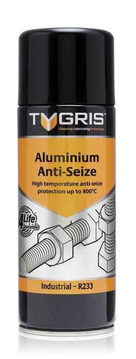 Tygris High Temperature Aluminium Anti-Seize Heat Stable Lubricant | 400ml Size | R233