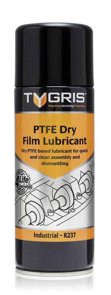 Tygris PTFE Dry Film for very low friction. Lubricant  | 400ml Size | R237 - FluidAirFittings