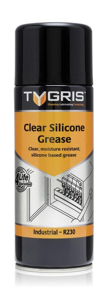 Tegris Clear Waterproof Silicone Grease | 400ml Size | R230 - FluidAirFittings