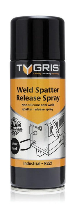Tygris Weld Spatter Release Spray (Solvent Based) | 400ml Size | R221