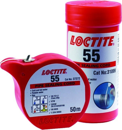 Loctite 55 Pipe Sealing Cord | Pack Size 50m | 483283 - FluidAirFittings